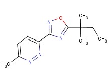 3-[5-(1,1-dimethylpropyl)-1,2,4-oxadiazol-3-yl]-6-methylpyridazine