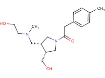 2-[({(3R*,4R*)-4-(hydroxymethyl)-1-[(4-methylphenyl)acetyl]pyrrolidin-3-yl}methyl)(methyl)amino]ethanol