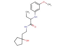 N-[2-(1-hydroxycyclopentyl)ethyl]-2-[(3-methoxyphenyl)amino]butanamide