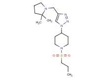 4-{4-[(2,2-dimethylpyrrolidin-1-yl)methyl]-1H-1,2,3-triazol-1-yl}-1-(propylsulfonyl)piperidine