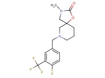 7-[4-fluoro-3-(trifluoromethyl)benzyl]-3-methyl-1-oxa-3,7-diazaspiro[4.5]decan-2-one