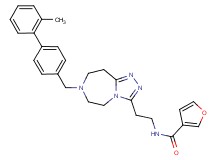 N-(2-{7-[(2'-methyl-4-biphenylyl)methyl]-6,7,8,9-tetrahydro-5H-[1,2,4]triazolo[4,3-d][1,4]diazepin-3-yl}ethyl)-3-furamide