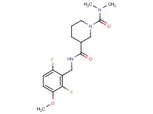 N~3~-(2,6-difluoro-3-methoxybenzyl)-N~1~,N~1~-dimethyl-1,3-piperidinedicarboxamide