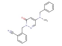 2-{[4-[benzyl(methyl)amino]-6-oxo-1(6H)-pyridazinyl]methyl}benzonitrile