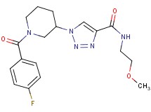 1-[1-(4-fluorobenzoyl)-3-piperidinyl]-N-(2-methoxyethyl)-1H-1,2,3-triazole-4-carboxamide