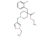 ethyl 4-(2-chlorobenzyl)-1-[(1-ethyl-1H-pyrazol-4-yl)methyl]-4-piperidinecarboxylate