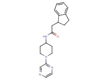 2-(2,3-dihydro-1H-inden-1-yl)-N-[1-(2-pyrazinyl)-4-piperidinyl]acetamide