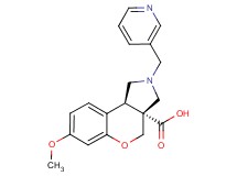 (3aR*,9bR*)-7-methoxy-2-(pyridin-3-ylmethyl)-1,2,3,9b-tetrahydrochromeno[3,4-c]pyrrole-3a(4H)-carboxylic acid
