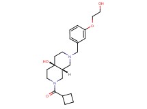 (4aR*,8aR*)-2-(cyclobutylcarbonyl)-7-[3-(2-hydroxyethoxy)benzyl]octahydro-2,7-naphthyridin-4a(2H)-ol