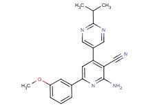 2-amino-4-(2-isopropylpyrimidin-5-yl)-6-(3-methoxyphenyl)nicotinonitrile