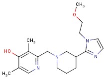 2-({3-[1-(2-methoxyethyl)-1H-imidazol-2-yl]-1-piperidinyl}methyl)-3,5-dimethyl-4-pyridinol