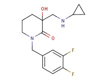 3-[(cyclopropylamino)methyl]-1-(3,4-difluorobenzyl)-3-hydroxy-2-piperidinone