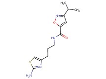 N-[3-(2-amino-1,3-thiazol-4-yl)propyl]-3-isopropyl-5-isoxazolecarboxamide