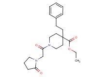 ethyl 1-[(2-oxo-1-pyrrolidinyl)acetyl]-4-(2-phenylethyl)-4-piperidinecarboxylate