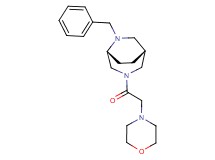 (1R*,5R*)-6-benzyl-3-(morpholin-4-ylacetyl)-3,6-diazabicyclo[3.2.2]nonane