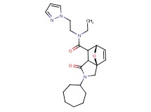 (3aR*,6S*)-2-cycloheptyl-N-ethyl-1-oxo-N-[2-(1H-pyrazol-1-yl)ethyl]-1,2,3,6,7,7a-hexahydro-3a,6-epoxyisoindole-7-carboxamide