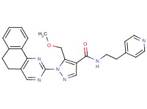1-(5,6-dihydrobenzo[h]quinazolin-2-yl)-5-(methoxymethyl)-N-[2-(4-pyridinyl)ethyl]-1H-pyrazole-4-carboxamide