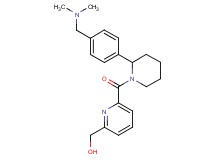 {6-[(2-{4-[(dimethylamino)methyl]phenyl}-1-piperidinyl)carbonyl]-2-pyridinyl}methanol