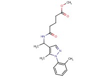 methyl 5-({1-[5-methyl-1-(2-methylphenyl)-1H-pyrazol-4-yl]ethyl}amino)-5-oxopentanoate