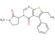 6-ethyl-3-(1-methyl-2-oxopyrrolidin-3-yl)-5-phenylthieno[2,3-d]pyrimidin-4(3H)-one