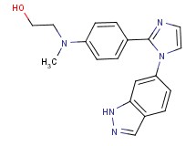 2-[{4-[1-(1H-indazol-6-yl)-1H-imidazol-2-yl]phenyl}(methyl)amino]ethanol