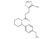 2-(4-methoxyphenyl)-1-[3-(4-methyl-1,3-thiazol-5-yl)propanoyl]piperidine