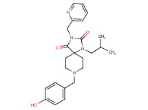 8-(4-hydroxybenzyl)-1-isobutyl-3-(2-pyridinylmethyl)-1,3,8-triazaspiro[4.5]decane-2,4-dione