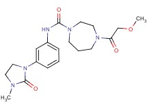 4-(methoxyacetyl)-N-[3-(3-methyl-2-oxoimidazolidin-1-yl)phenyl]-1,4-diazepane-1-carboxamide