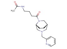 N-{4-oxo-4-[(1S*,5R*)-3-(2-pyridinylmethyl)-3,6-diazabicyclo[3.2.2]non-6-yl]butyl}acetamide