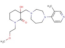 3-hydroxy-1-(2-methoxyethyl)-3-{[4-(3-methylpyridin-4-yl)-1,4-diazepan-1-yl]methyl}piperidin-2-one