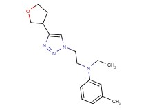 N-ethyl-3-methyl-N-{2-[4-(tetrahydrofuran-3-yl)-1H-1,2,3-triazol-1-yl]ethyl}aniline