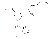 {(3R*,4R*)-4-{[(2-methoxyethyl)(methyl)amino]methyl}-1-[(1-methyl-1H-pyrrol-2-yl)carbonyl]-3-pyrrolidinyl}methanol