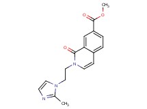 methyl 2-[2-(2-methyl-1H-imidazol-1-yl)ethyl]-1-oxo-1,2-dihydroisoquinoline-7-carboxylate