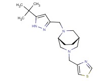 (1S*,5R*)-6-[(5-tert-butyl-1H-pyrazol-3-yl)methyl]-3-(1,3-thiazol-4-ylmethyl)-3,6-diazabicyclo[3.2.2]nonane