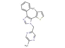 2-methyl-5-{[5-(3-methyl-2-thienyl)-4-phenyl-1H-imidazol-1-yl]methyl}pyrazine