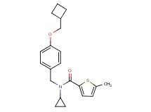 N-[4-(cyclobutylmethoxy)benzyl]-N-cyclopropyl-5-methyl-2-thiophenecarboxamide