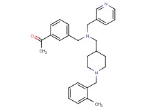 1-(3-{[{[1-(2-methylbenzyl)-4-piperidinyl]methyl}(3-pyridinylmethyl)amino]methyl}phenyl)ethanone