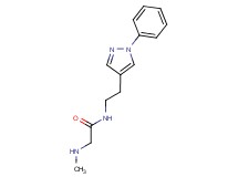 N~2~-methyl-N~1~-[2-(1-phenyl-1H-pyrazol-4-yl)ethyl]glycinamide