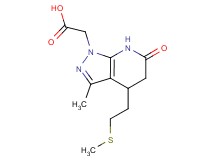 {3-methyl-4-[2-(methylthio)ethyl]-6-oxo-4,5,6,7-tetrahydro-1H-pyrazolo[3,4-b]pyridin-1-yl}acetic acid