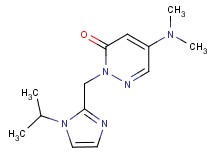 5-(dimethylamino)-2-[(1-isopropyl-1H-imidazol-2-yl)methyl]pyridazin-3(2H)-one
