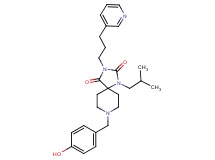 8-(4-hydroxybenzyl)-1-isobutyl-3-[3-(3-pyridinyl)propyl]-1,3,8-triazaspiro[4.5]decane-2,4-dione