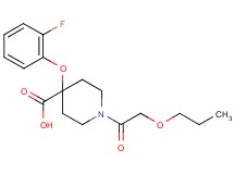 4-(2-fluorophenoxy)-1-(propoxyacetyl)piperidine-4-carboxylic acid