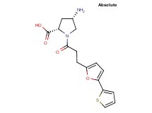 (4S)-4-amino-1-{3-[5-(2-thienyl)-2-furyl]propanoyl}-L-proline