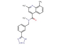 N,2,8-trimethyl-N-[3-(1H-tetrazol-5-yl)benzyl]-4-quinolinecarboxamide