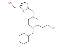 2-(1-(cyclohexylmethyl)-4-{[5-(hydroxymethyl)-2-furyl]methyl}-2-piperazinyl)ethanol