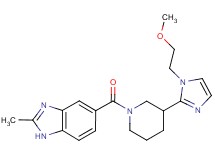 5-({3-[1-(2-methoxyethyl)-1H-imidazol-2-yl]piperidin-1-yl}carbonyl)-2-methyl-1H-benzimidazole