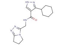 3-cyclohexyl-N-(6,7-dihydro-5H-pyrrolo[2,1-c][1,2,4]triazol-3-ylmethyl)-1H-pyrazole-4-carboxamide