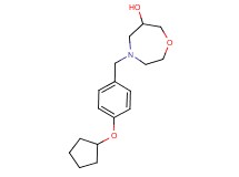 4-[4-(cyclopentyloxy)benzyl]-1,4-oxazepan-6-ol
