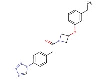 1-(4-{2-[3-(3-ethylphenoxy)-1-azetidinyl]-2-oxoethyl}phenyl)-1H-tetrazole