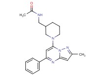 N-{[1-(2-methyl-5-phenylpyrazolo[1,5-a]pyrimidin-7-yl)-3-piperidinyl]methyl}acetamide